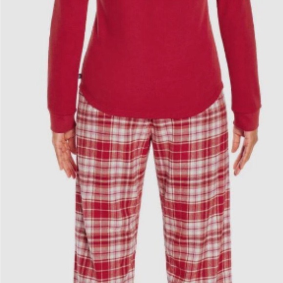 🎁NWT GAP Flannel/thermal PJ red plaid pajama set. Medium☃️ - Picture 9 of 12